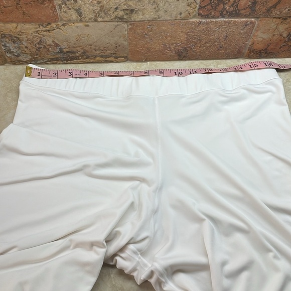 Eva Varro Pants Wide Leg Elastic Waist Stretch Lined Pull On Ivory White Size L - Picture 6 of 10